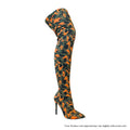 Gisele - Orange Camo  {Lycra} {Order 1/2 Size Larger}