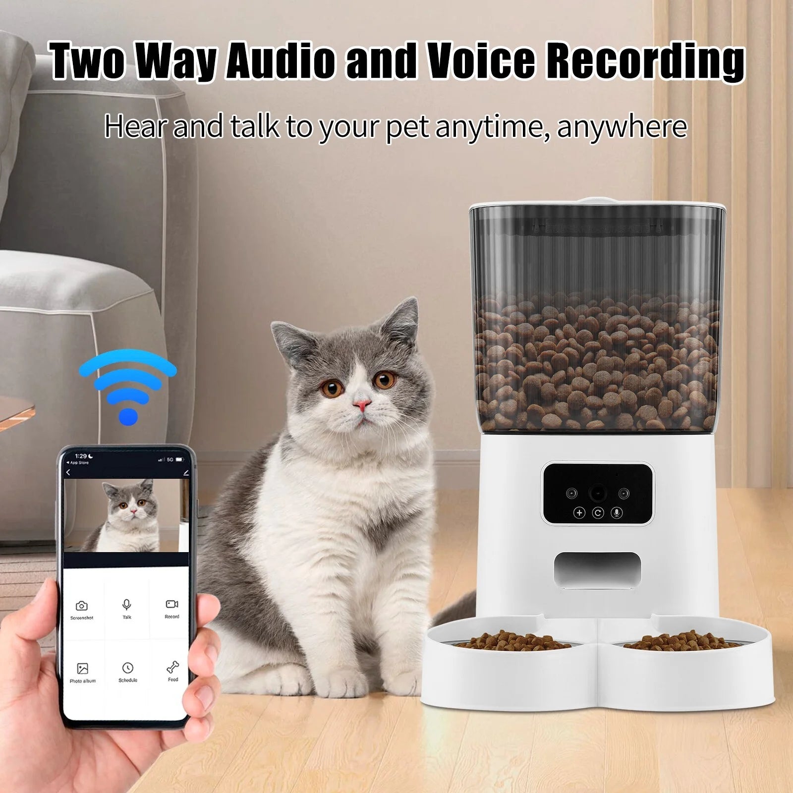 Automatic Pet Feeder with Camera