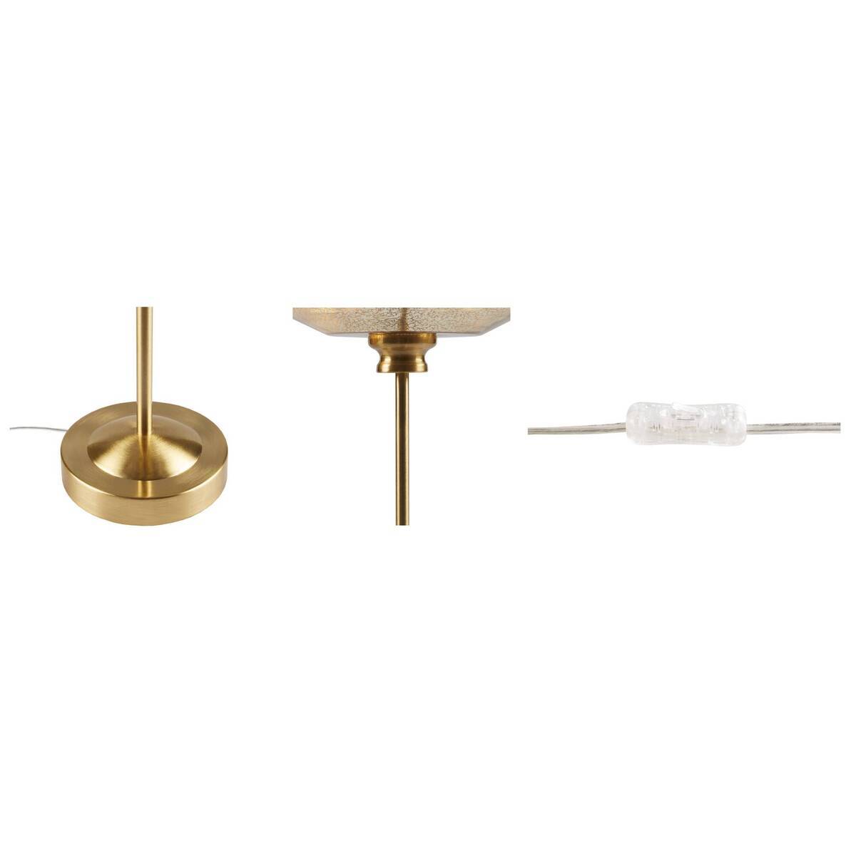 17' Mercury Glass Table Lamp Gold See below