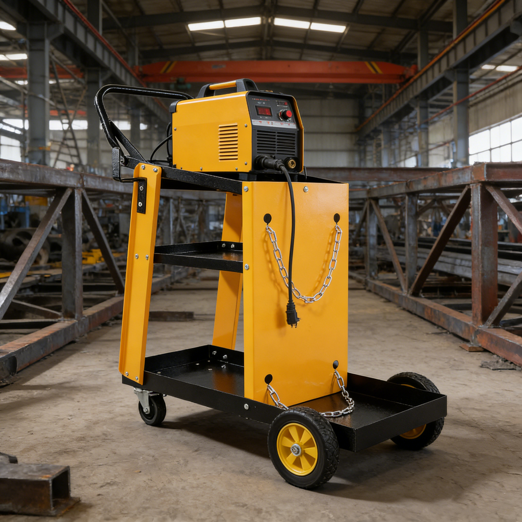 Multi Function 3 tier Welding Cart. gas bottle and accessory storage.Welding Heavy Duty  Cart for Tig Mig Welder and Plasma Cutter  with Upgrade Handles and Increase Storage Space Tank Storage