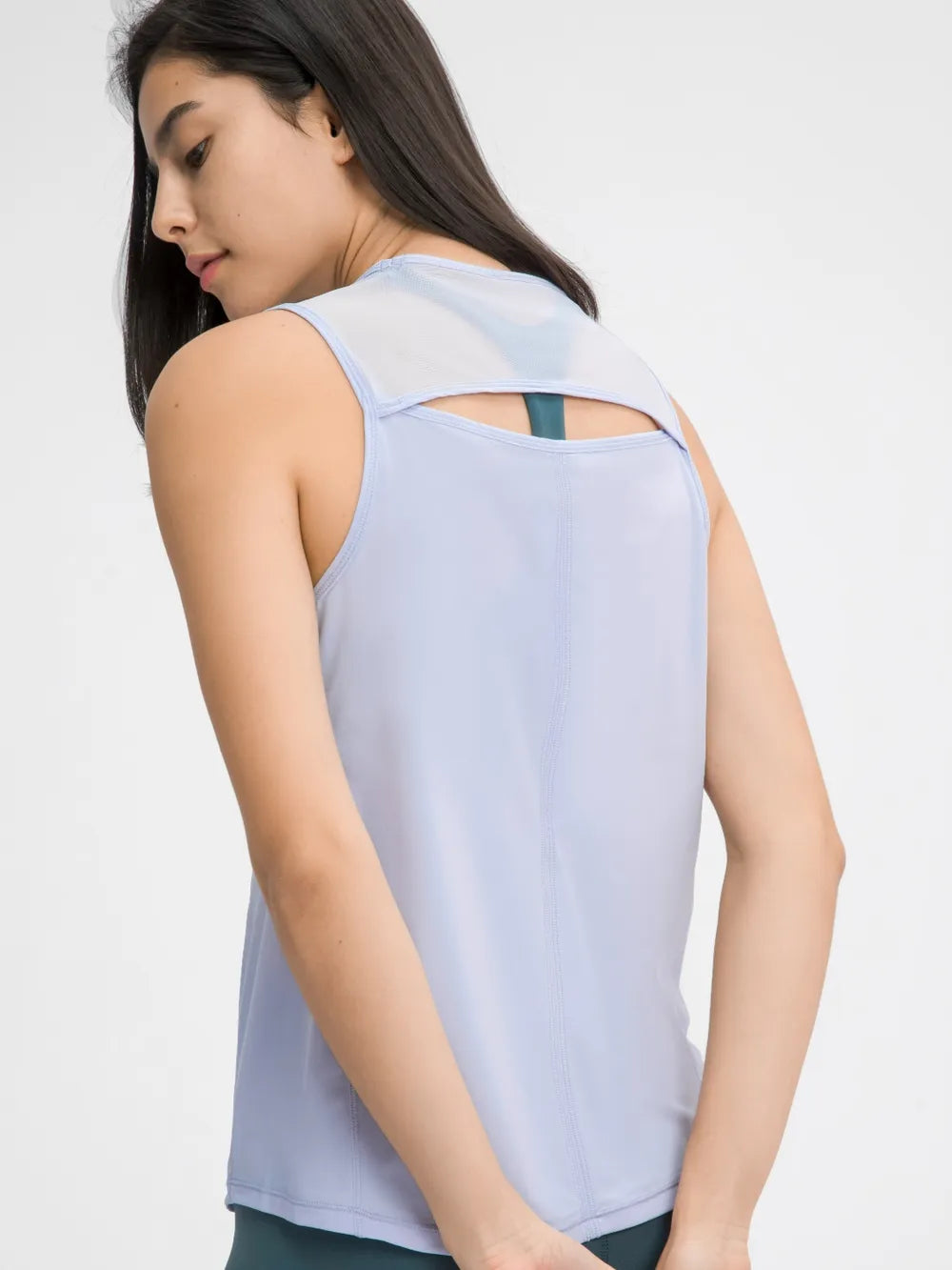 Millennia Cutout Back Round Neck Active Tank