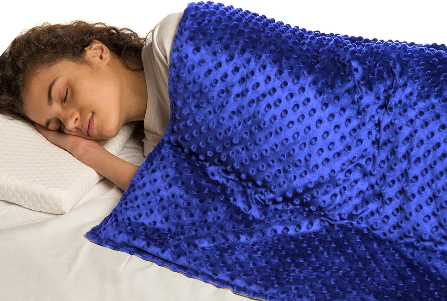 10 Lbs 48'' x 72'' Weighted Blanket for Kids with Removable Cover