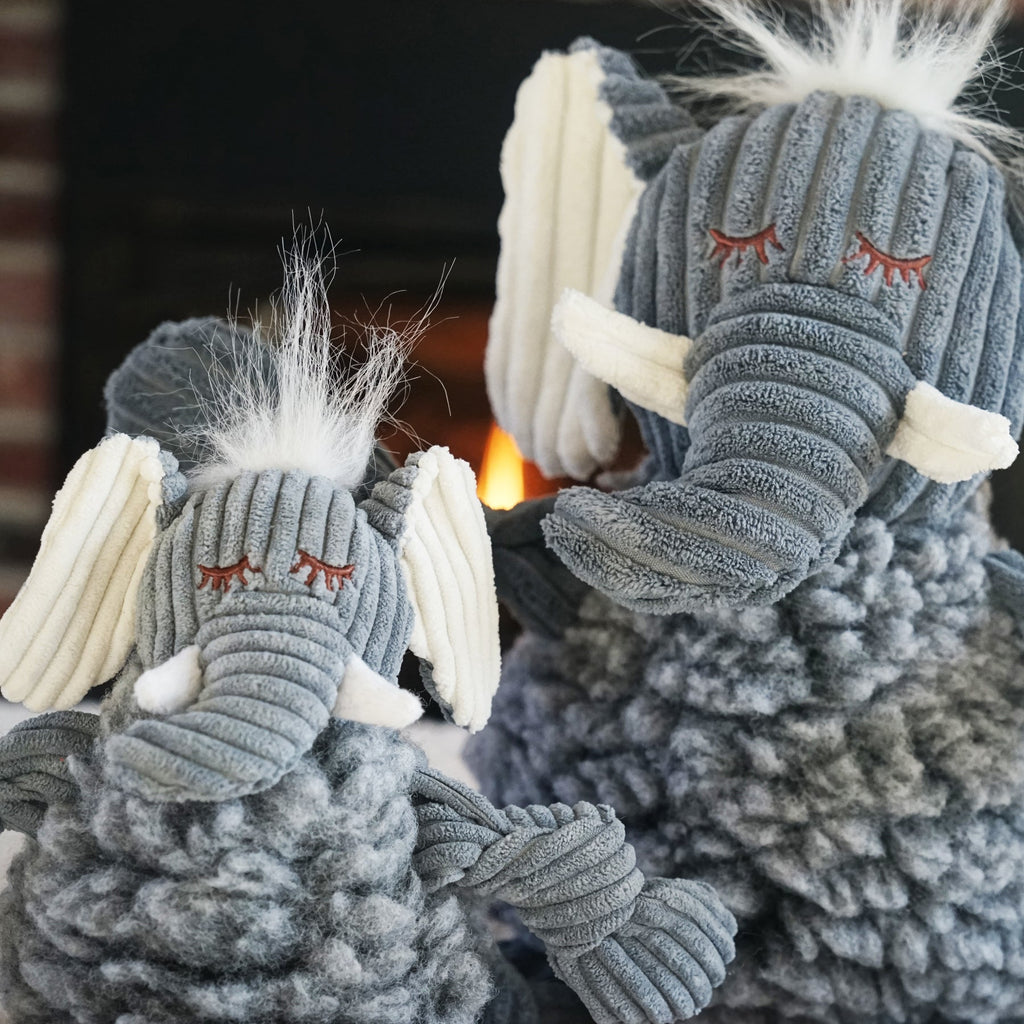 Ellamae Elephant HuggleFleece® FlufferKnottie™ Plush Dog Toy