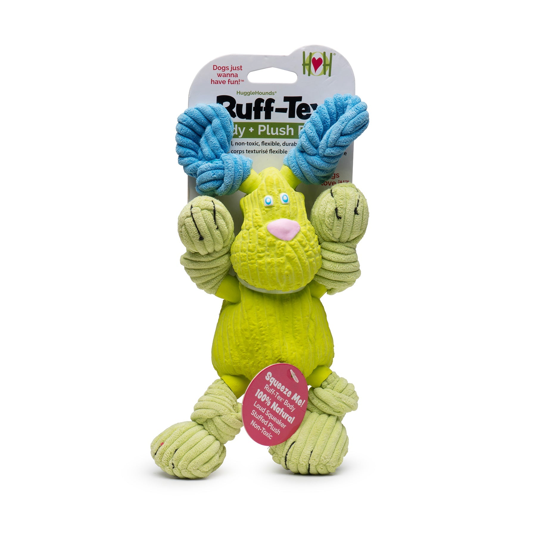 Huggle-Fusion® Bugsy Bunny Plush & Latex Dog Toy