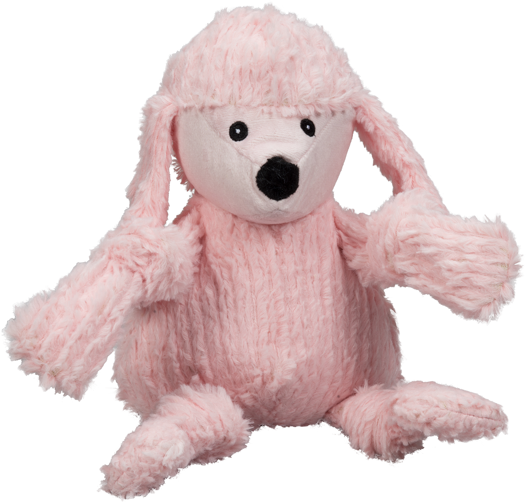Diva Pink Poodle Knottie® Plush Dog Toy