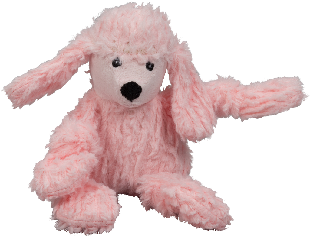 Diva Pink Poodle Knottie® Plush Dog Toy