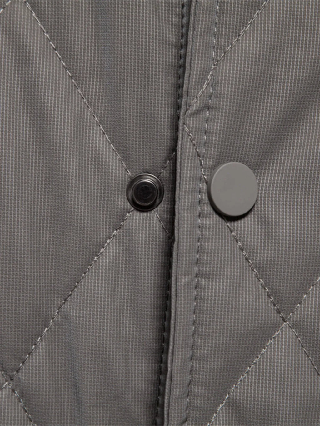 Quilted Snap Down Long Sleeve Jacket