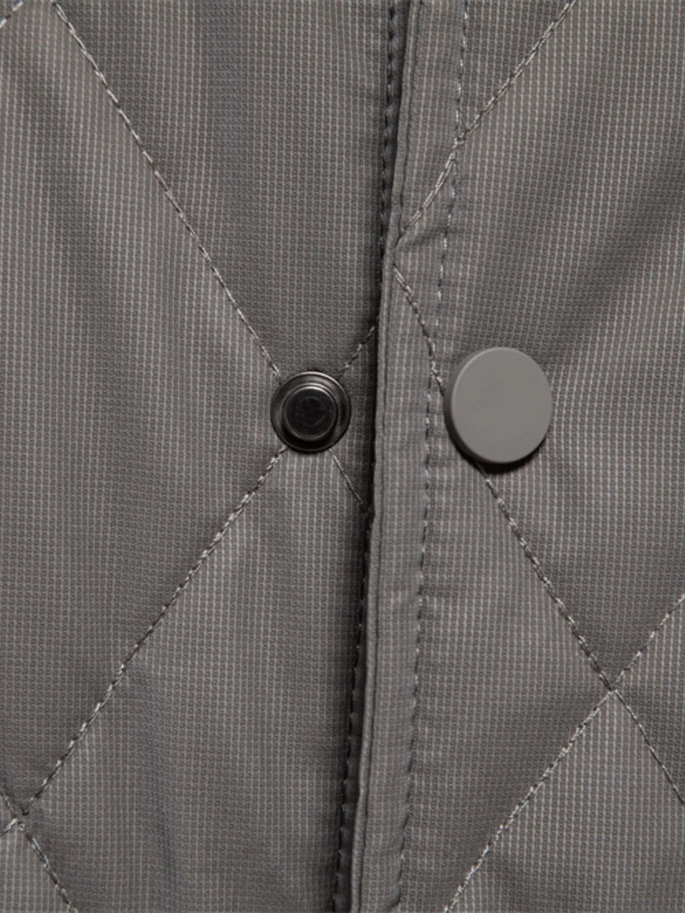 Quilted Snap Down Long Sleeve Jacket