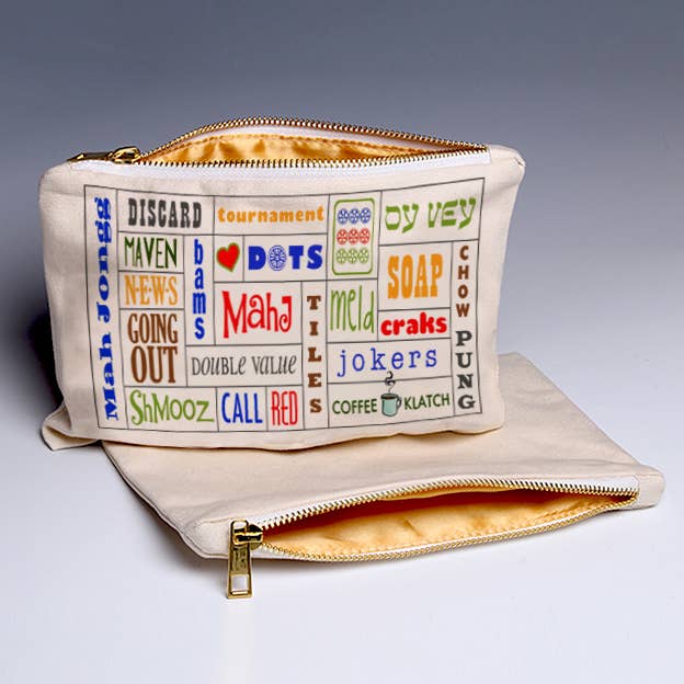 Mah Jongg Words Pouch - Large