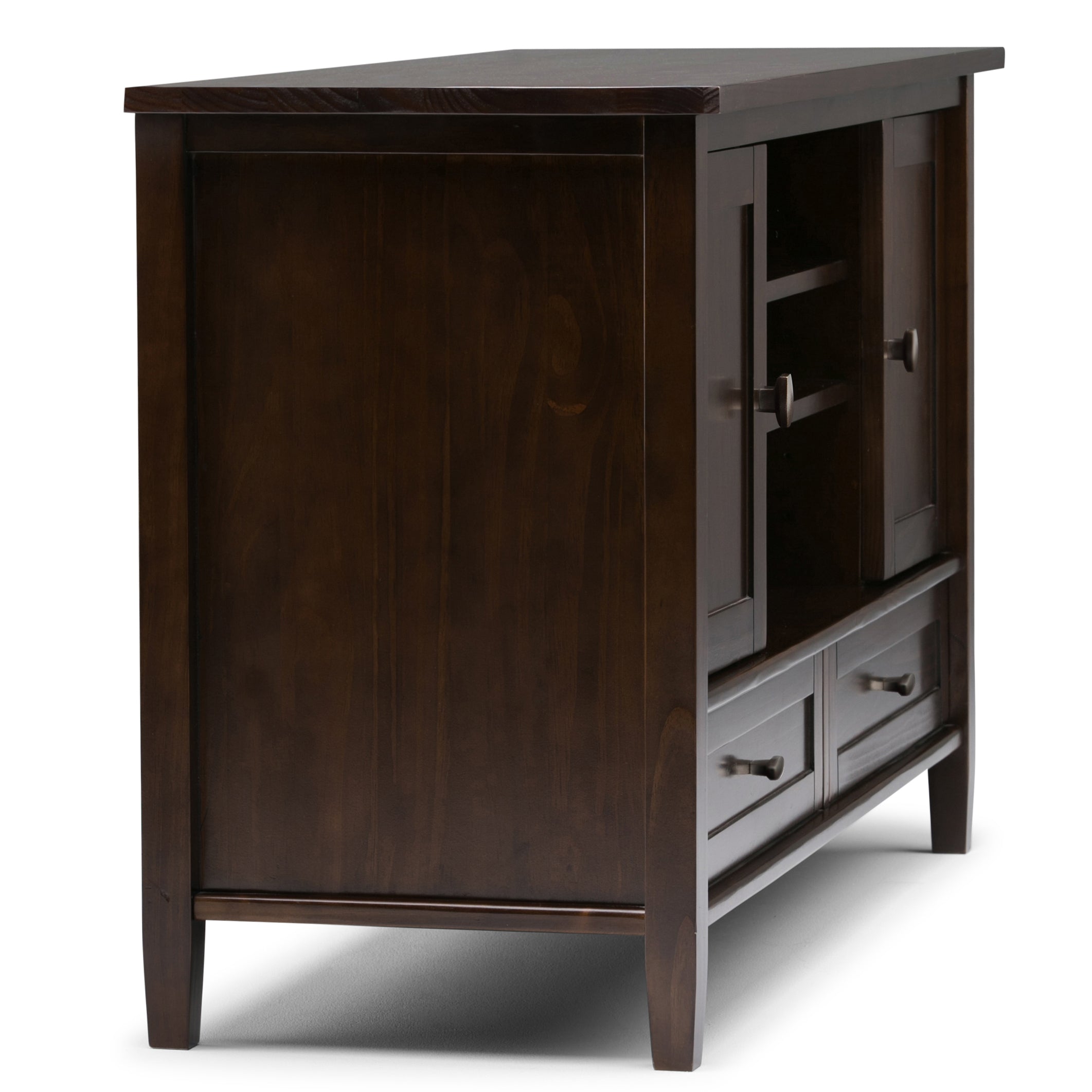 Warm Shaker - TV Media Stand - Tobacco Brown