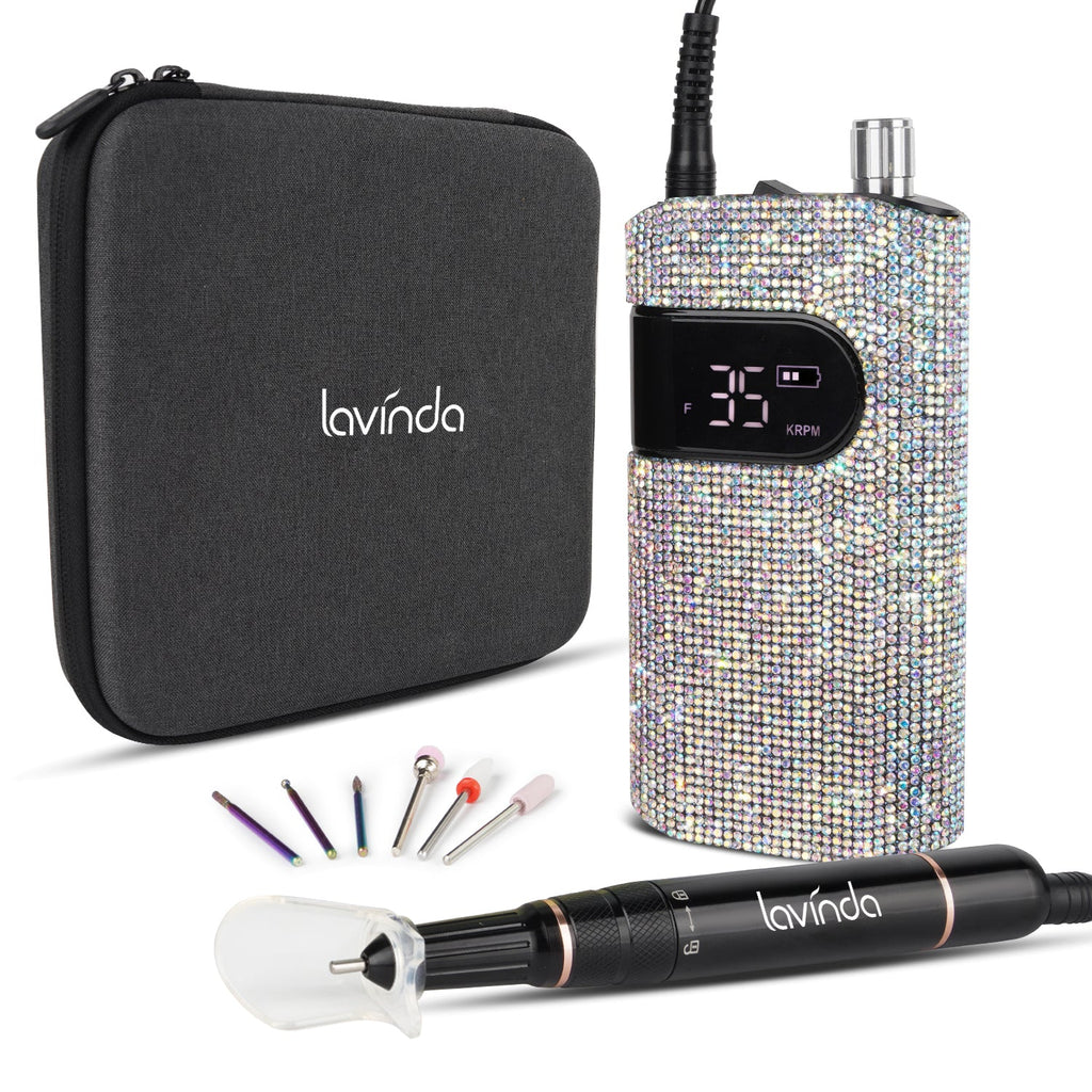 Wand™ Bling Nail Drill - Crystal Diamond - 35,000 RPM Rechargeable
