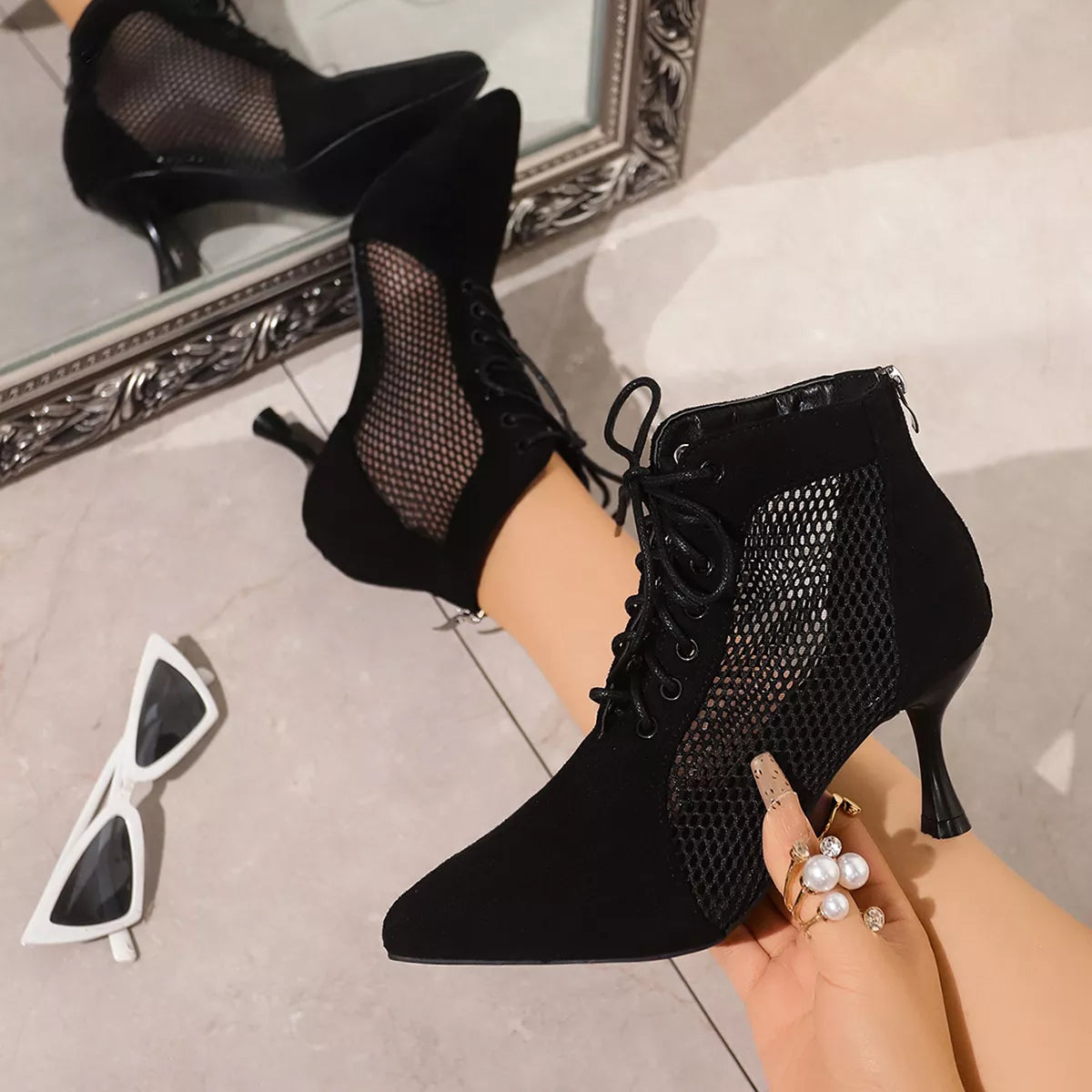 Point Toe Stiletto Pumps