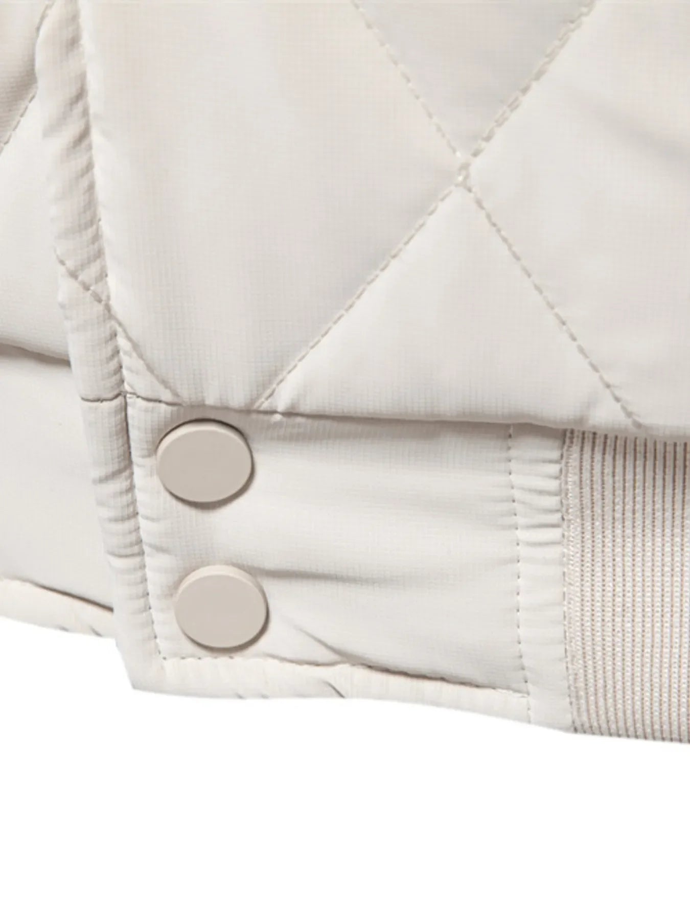 Quilted Snap Down Long Sleeve Jacket