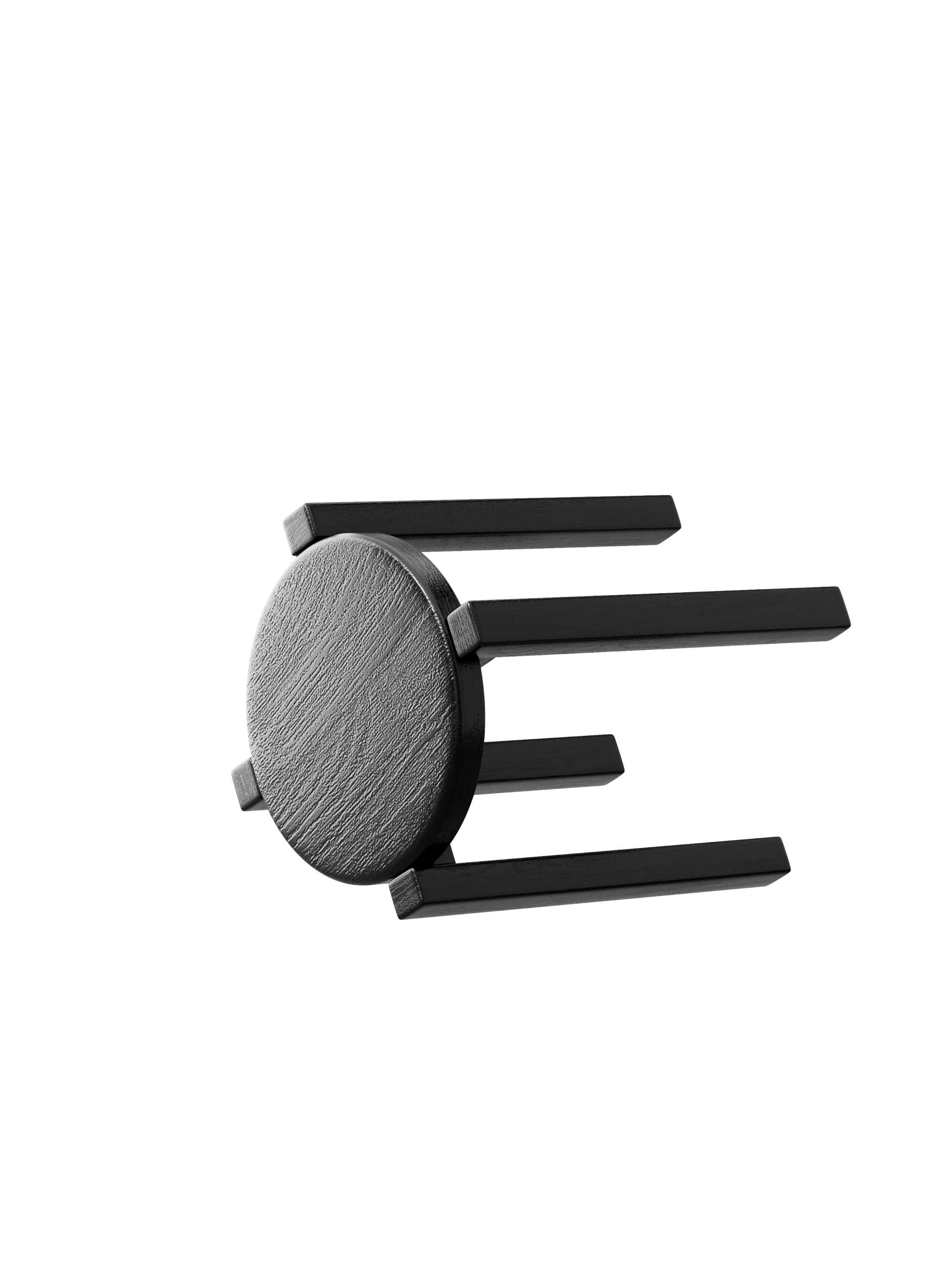 100% solid wood stackable stools set of 4, wooden stools, 18-inch stools, stacking stools, nesting tables, sturdy and durable, no installation required, top stackable round side table