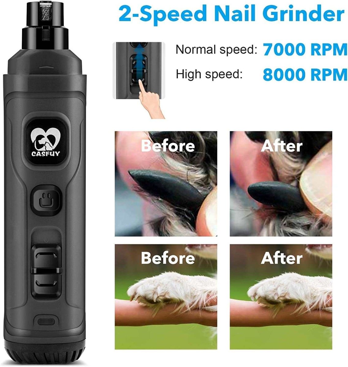 Dog nail easier with 2 LED Light
