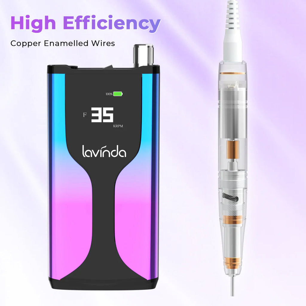 Wand™ Pro Nail Drill - Blue Purple Gradient - 35,000 RPM Rechargeable