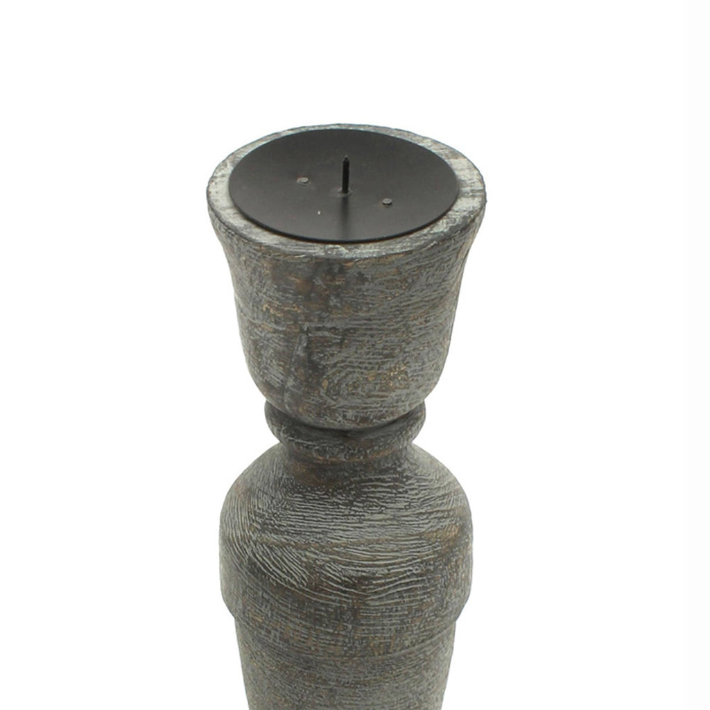 Decorative Wood Centerpiece Candle Holder- 5x15.5'– Elegant Candle Stand for Any Occasion