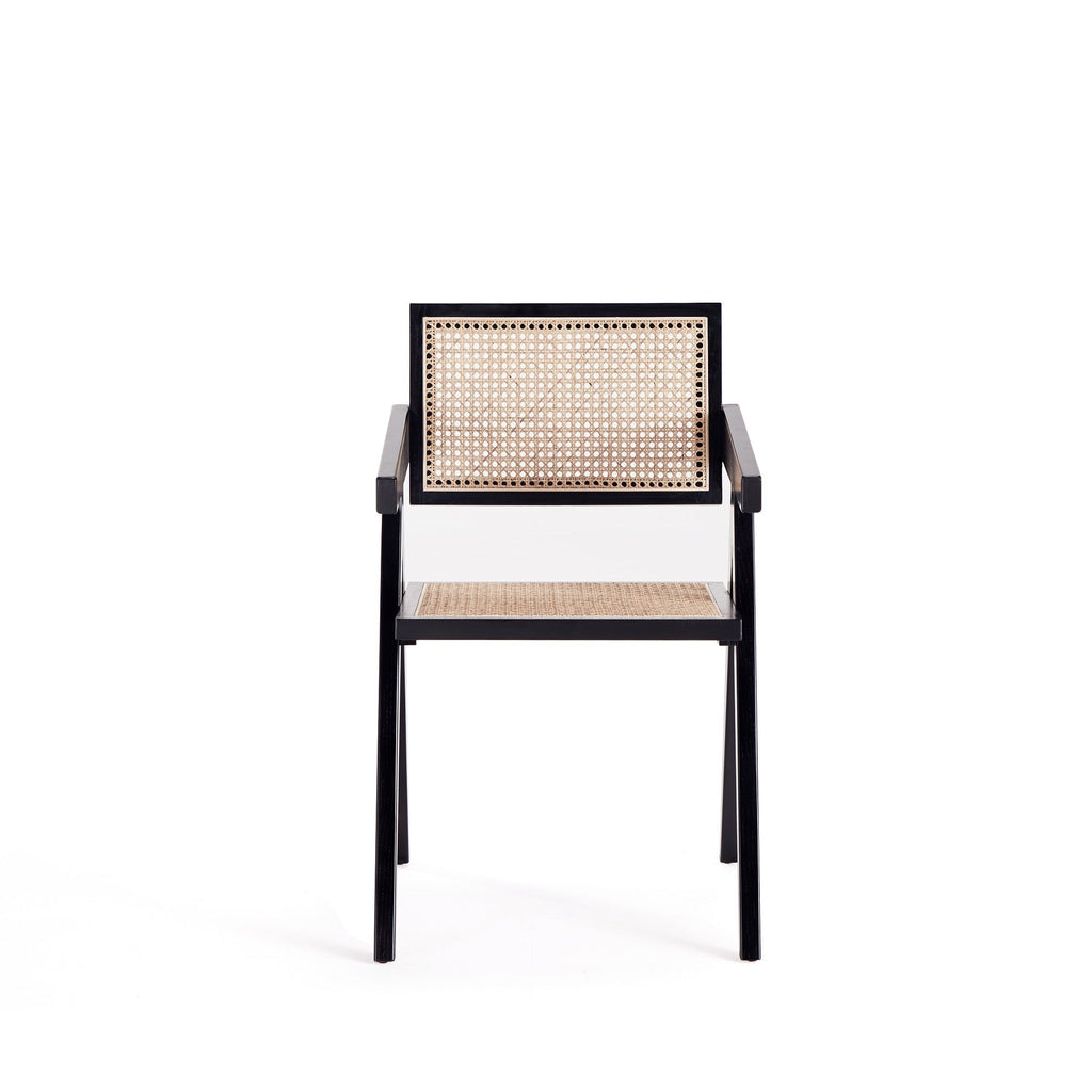 Armchair in Black and Natural