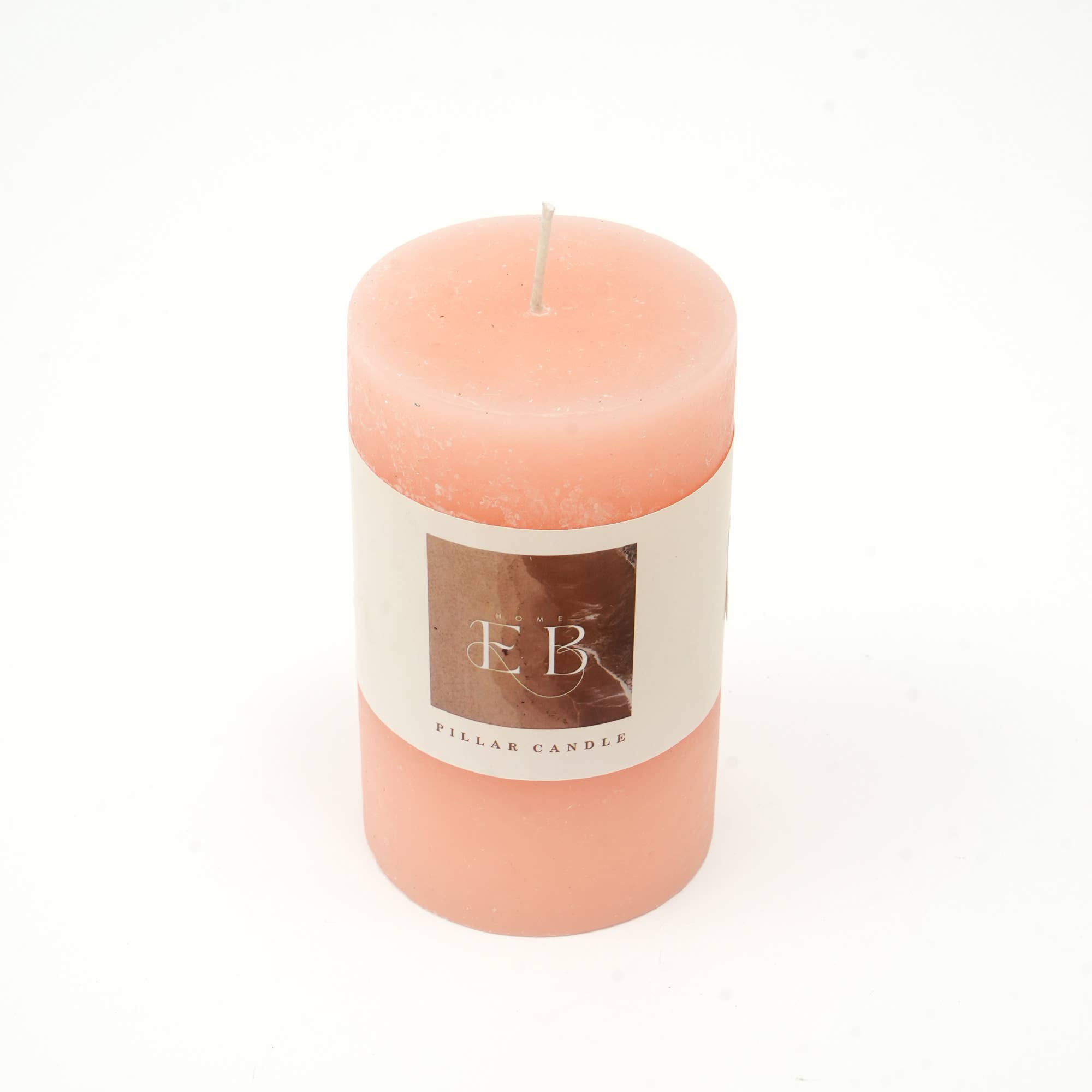 Rustic Pillar Candle 3'x5' Pink