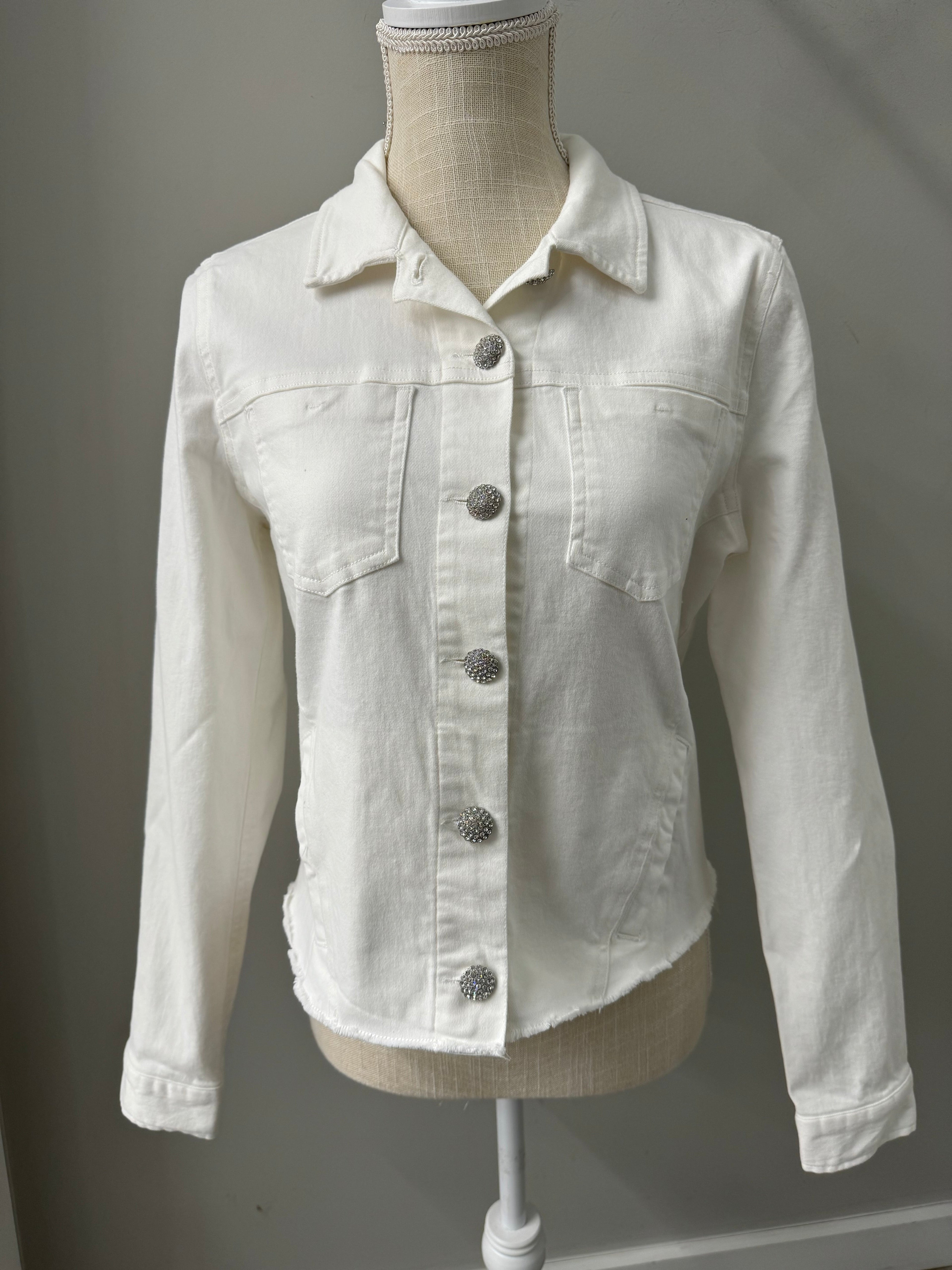 J Society White Jean Jacket