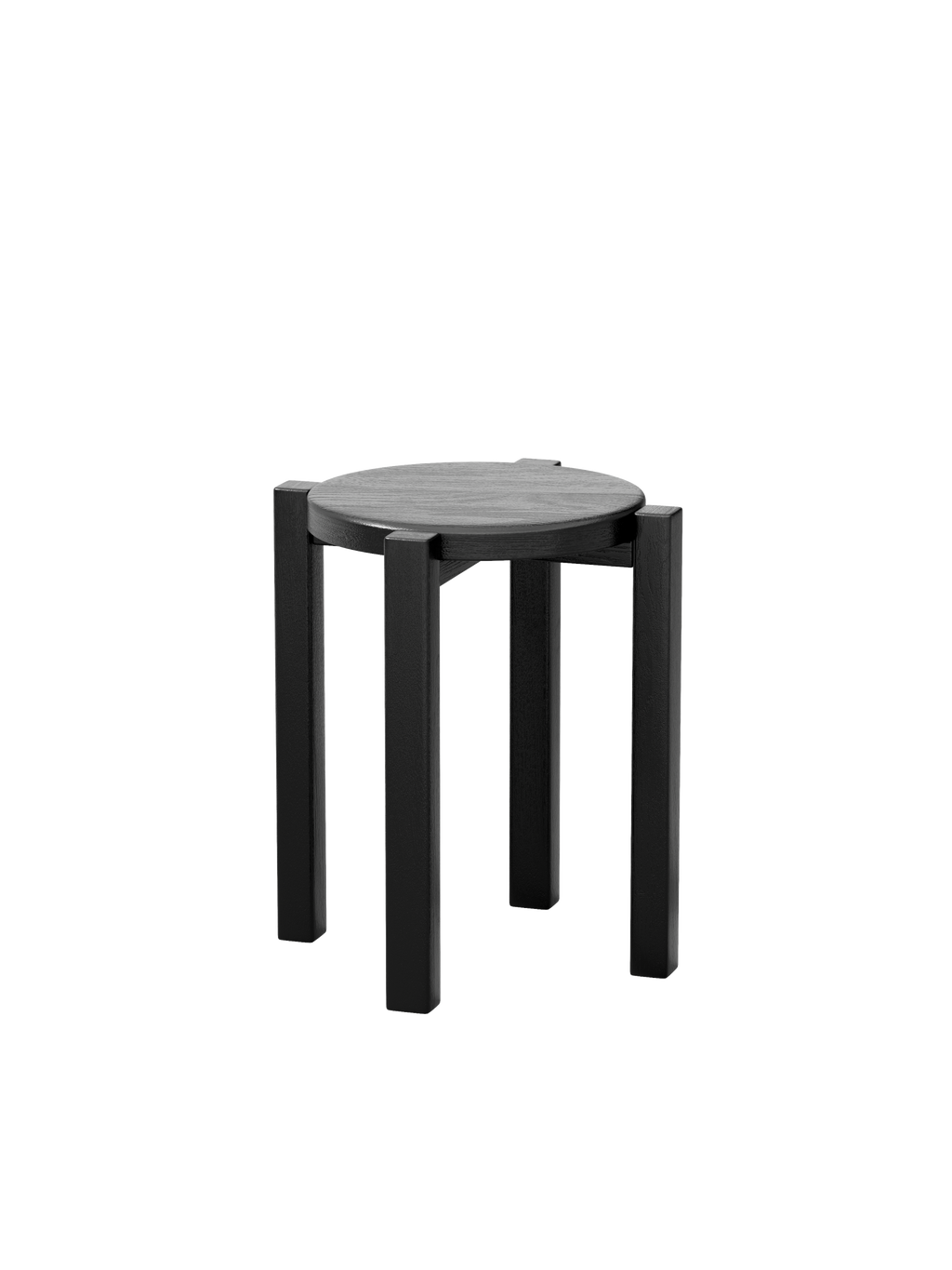 100% solid wood stackable stools set of 4, wooden stools, 18-inch stools, stacking stools, nesting tables, sturdy and durable, no installation required, top stackable round side table