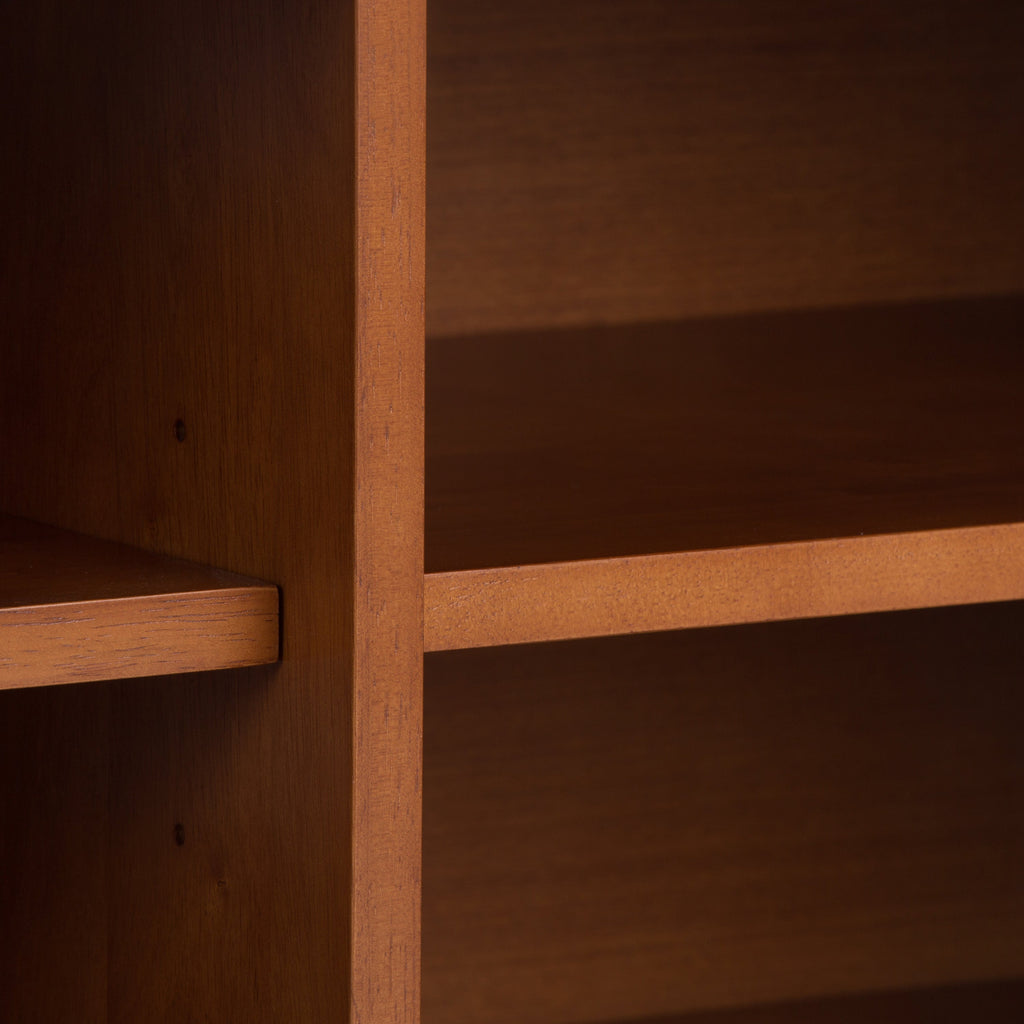 Draper - Mid Century Low TV Media Stand - Teak Brown