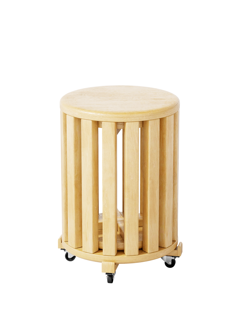 100% solid wood stackable stools set of 4, wooden stools, 18-inch stools, stacking stools, nesting tables, sturdy and durable, no installation required, top stackable round side table