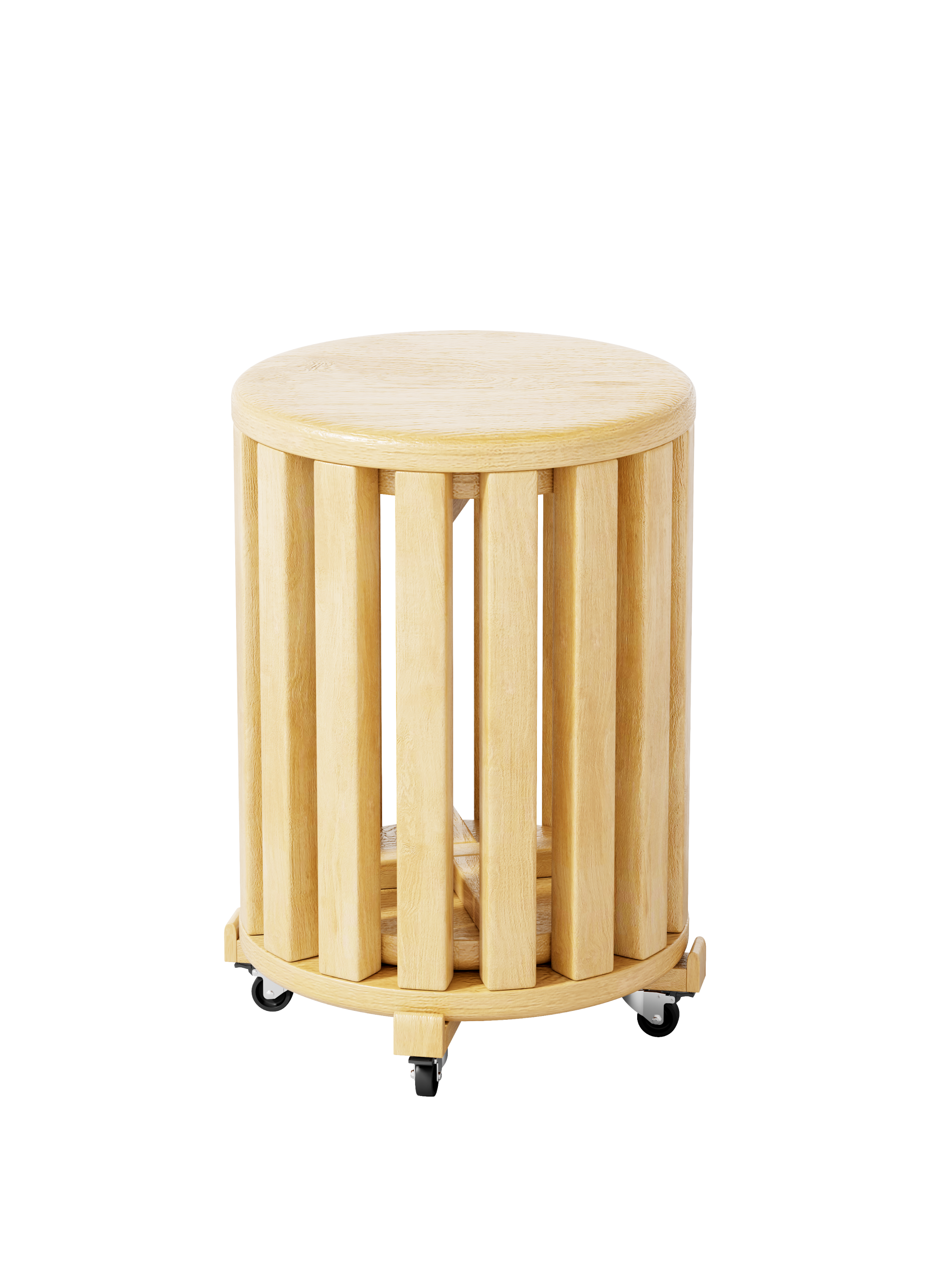 100% solid wood stackable stools set of 4, wooden stools, 18-inch stools, stacking stools, nesting tables, sturdy and durable, no installation required, top stackable round side table