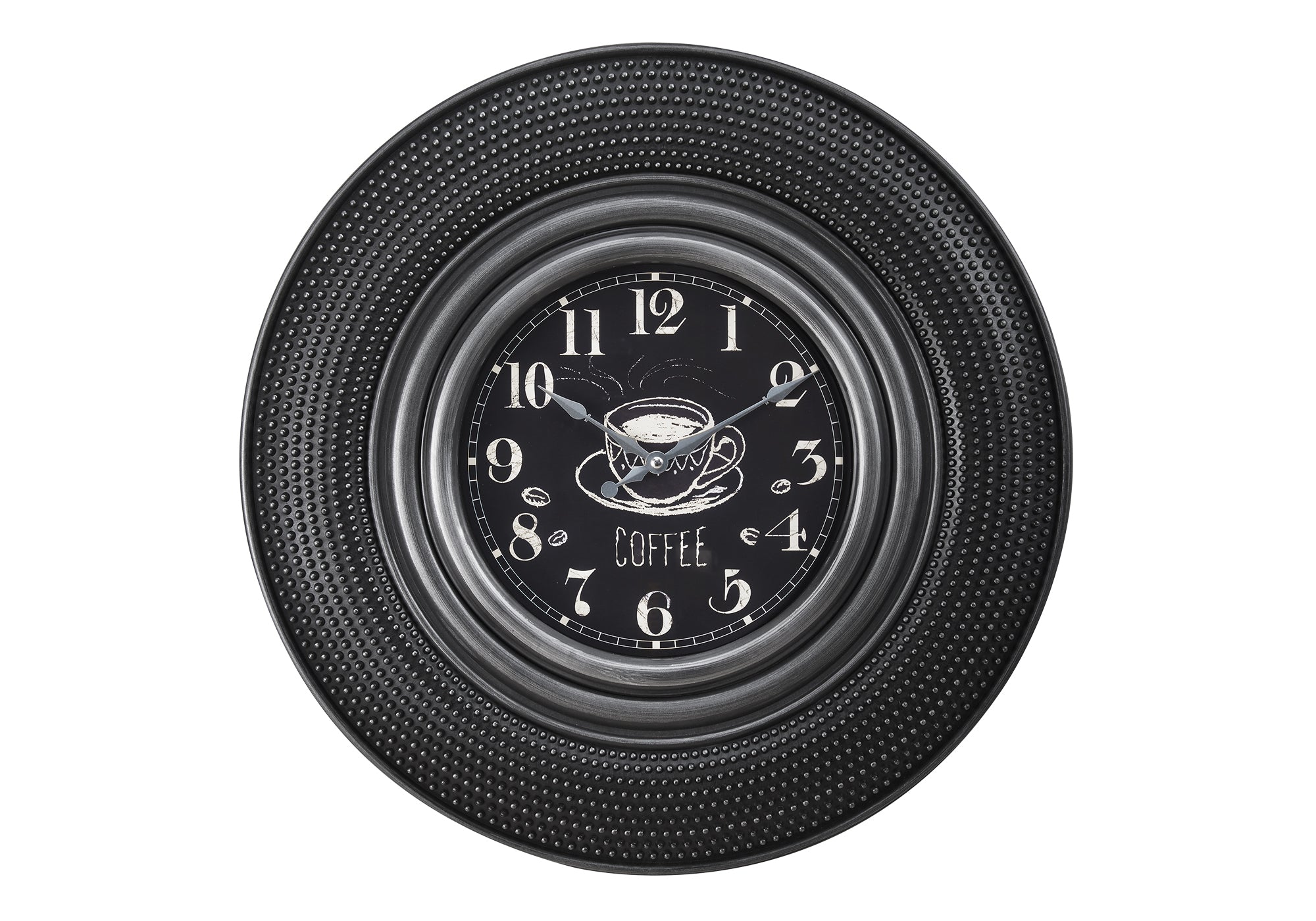 Clocks, 20' Round, Charcoal Grey, Transitional