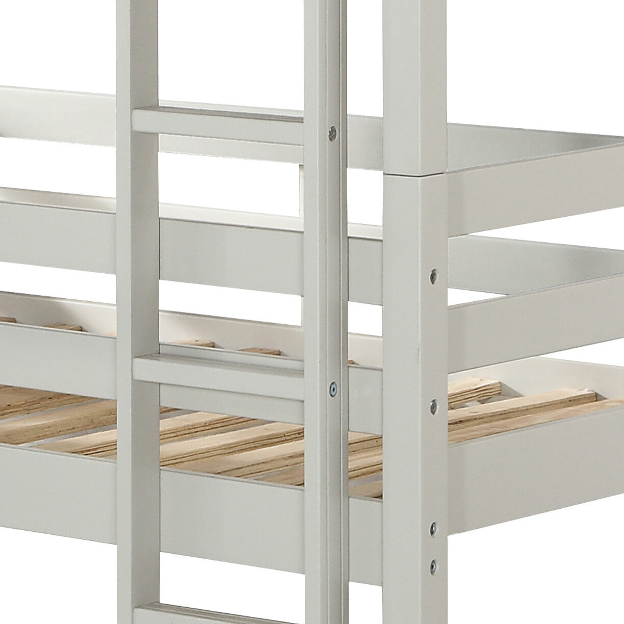 Light Grey Twin Triple Bunk Bed