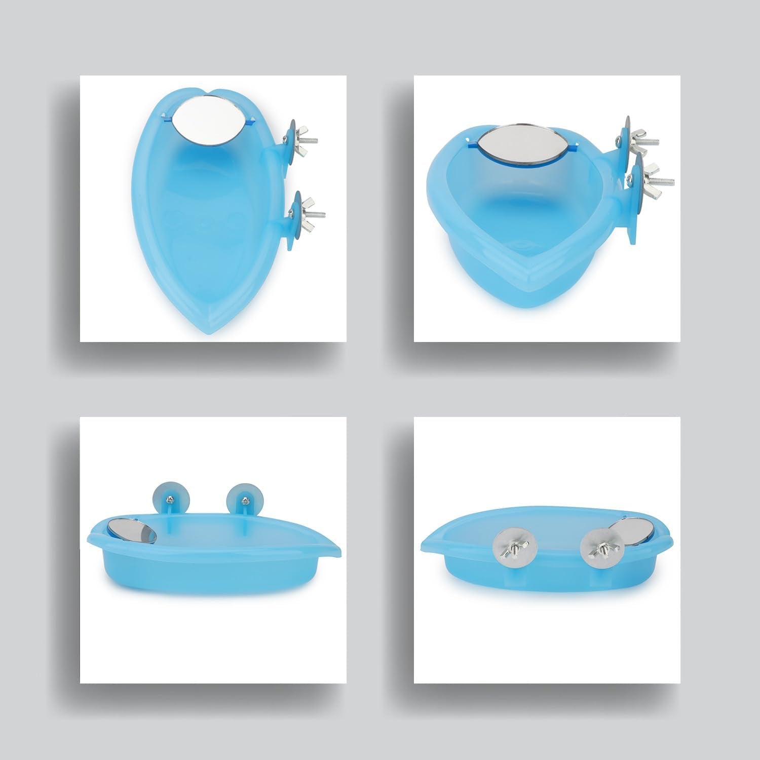 Bird Bath with Mirror Portable