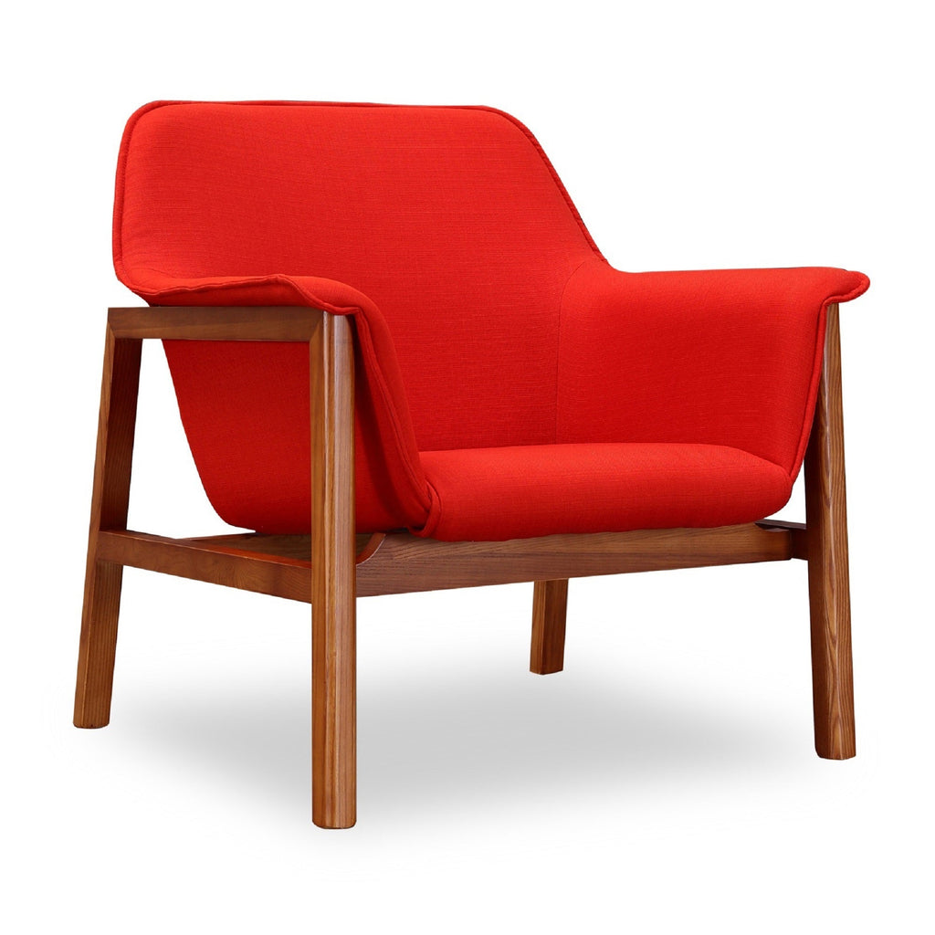 Accent Armchair in Burnt Orange