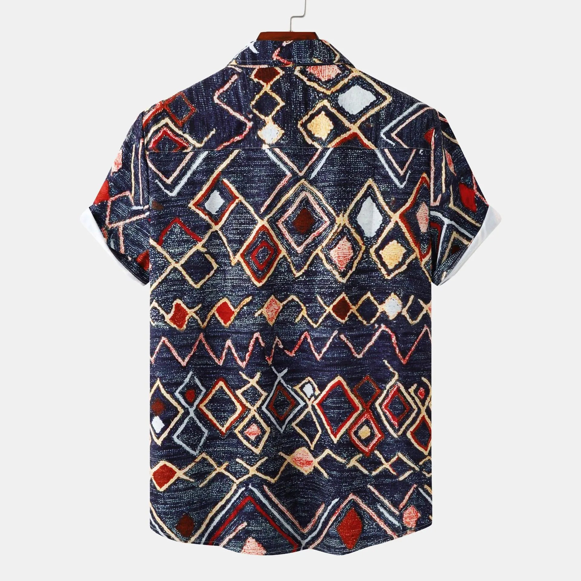 Geometric Pattern Short Sleeve Shirt