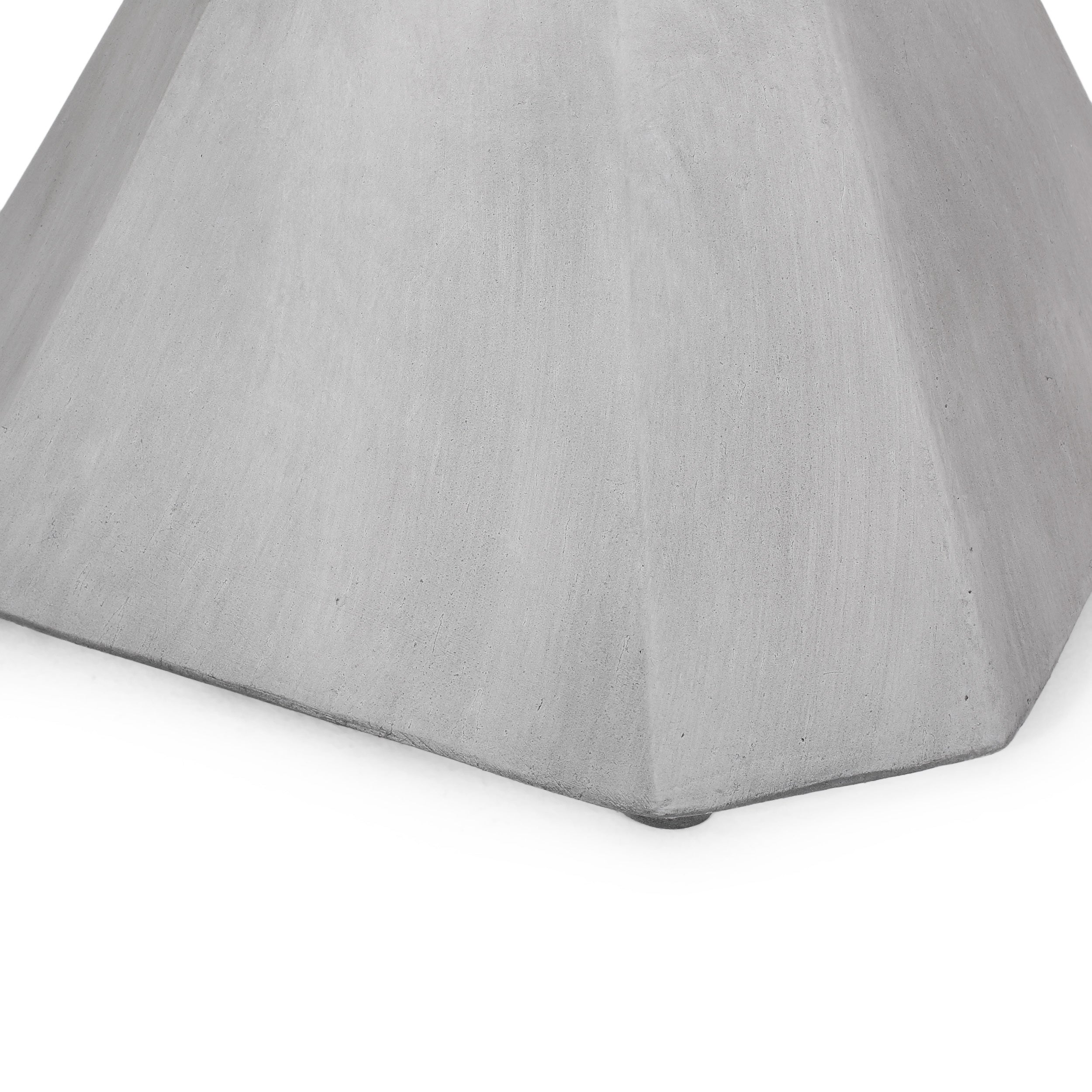 Modern Outdoor Lightweight Concrete Side Table in Natural Color