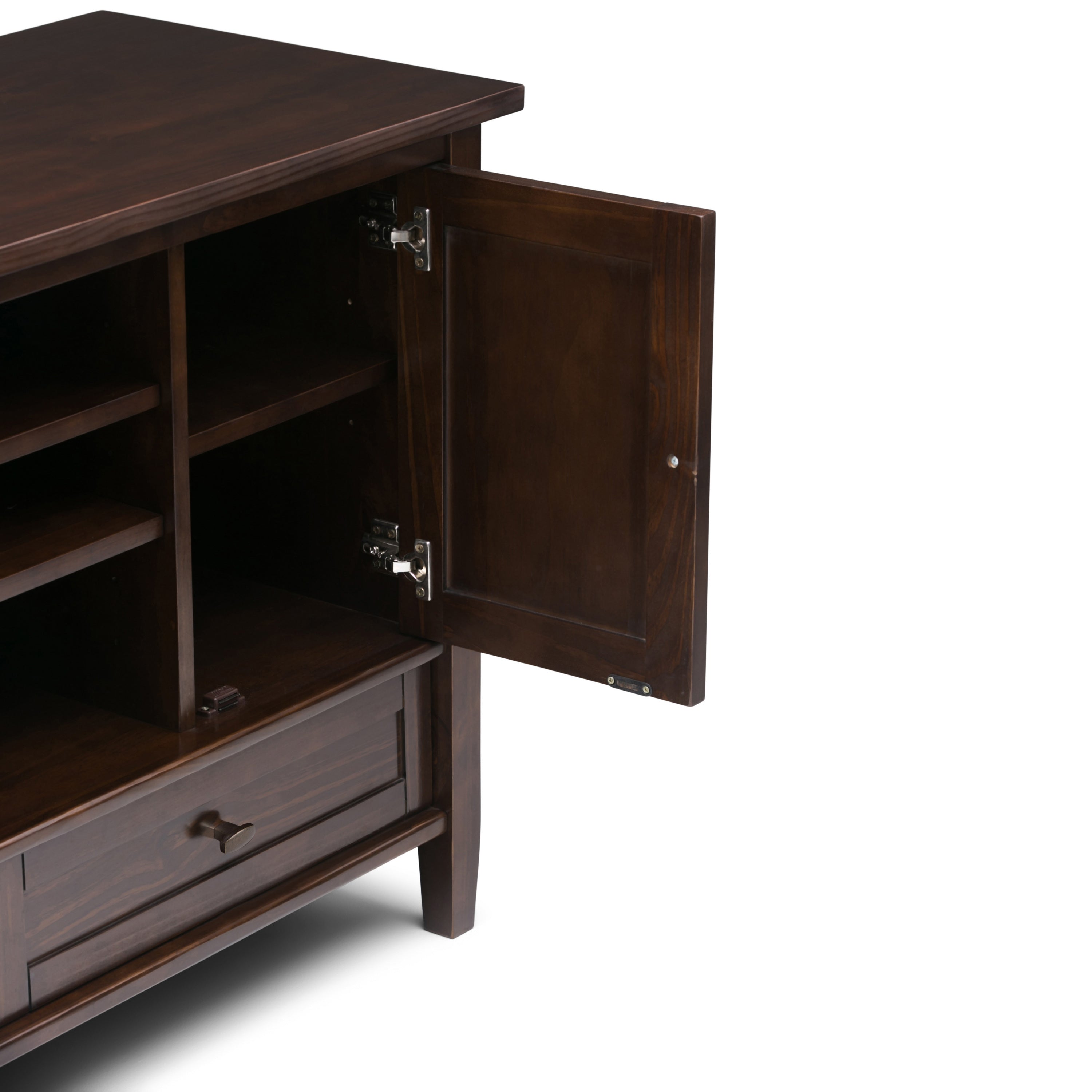 Warm Shaker - TV Media Stand - Tobacco Brown