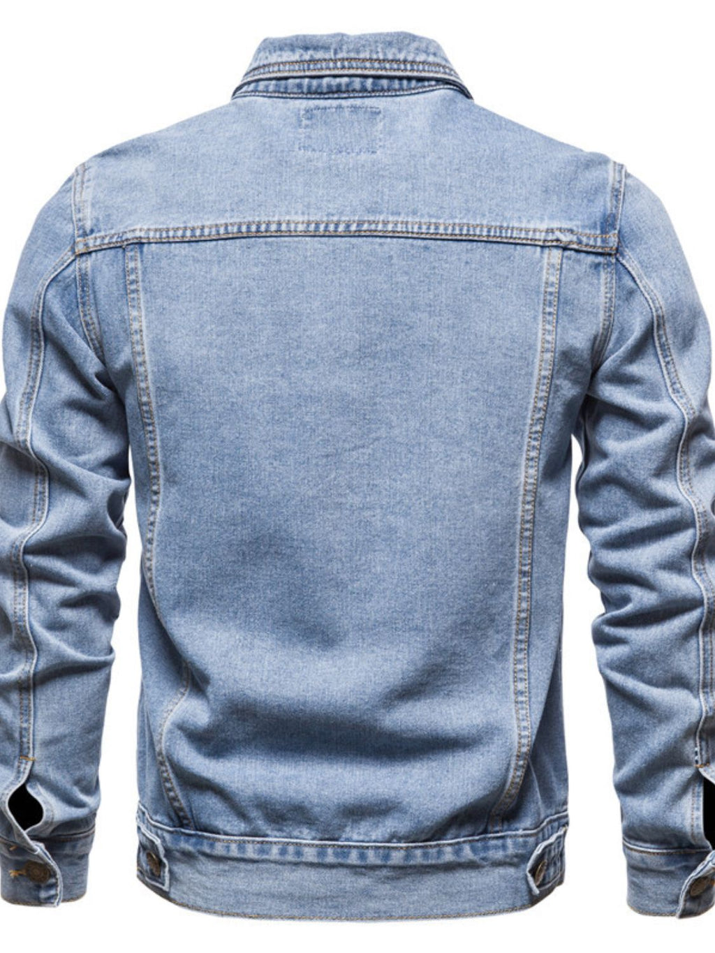 Button Down Long Sleeve Denim Jacket