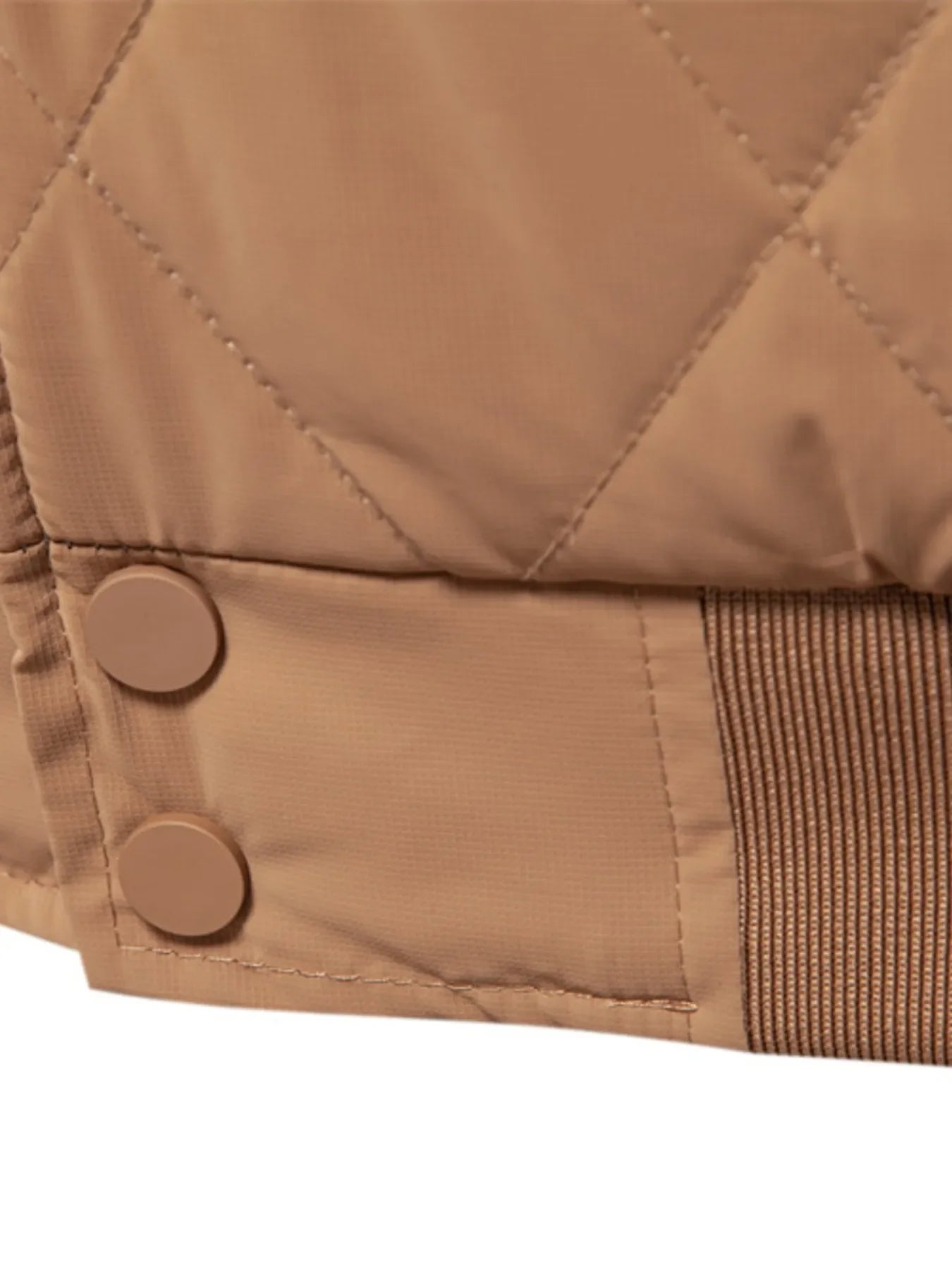 Quilted Snap Down Long Sleeve Jacket