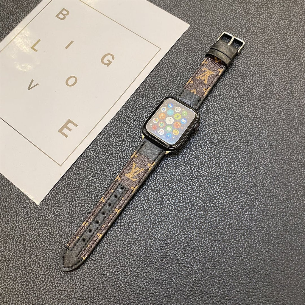 APPLE WATCH STRAP STITCHING MONOGRAM LEATHER