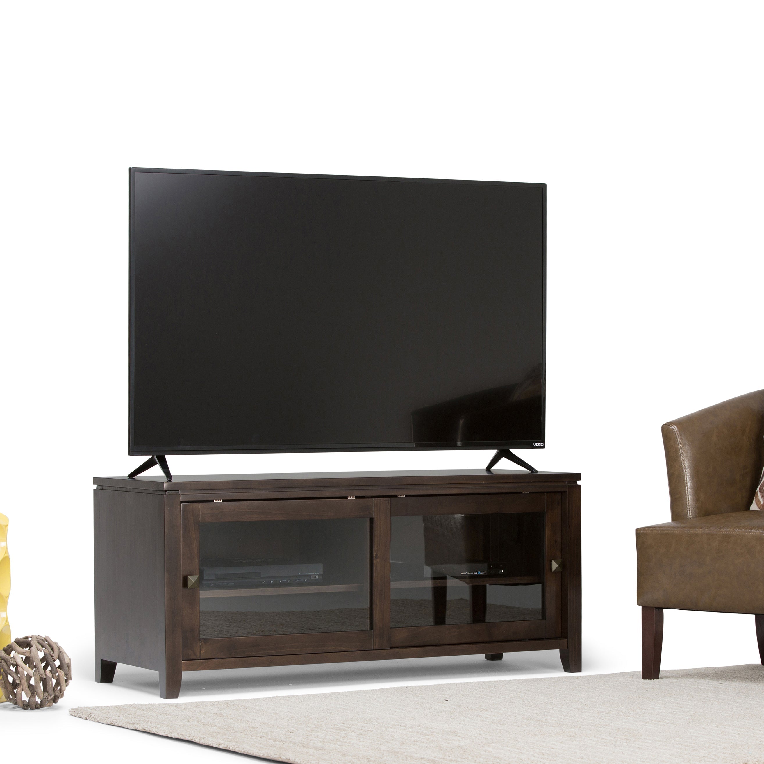 Cosmopolitan - TV Media Stand - Mahogany Brown