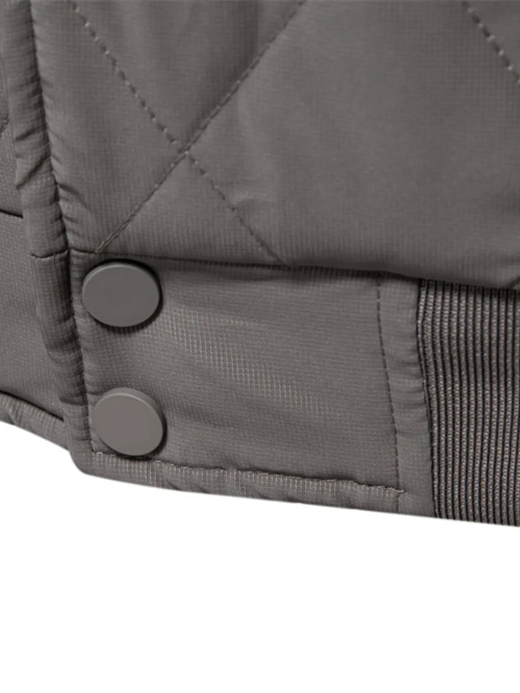 Quilted Snap Down Long Sleeve Jacket