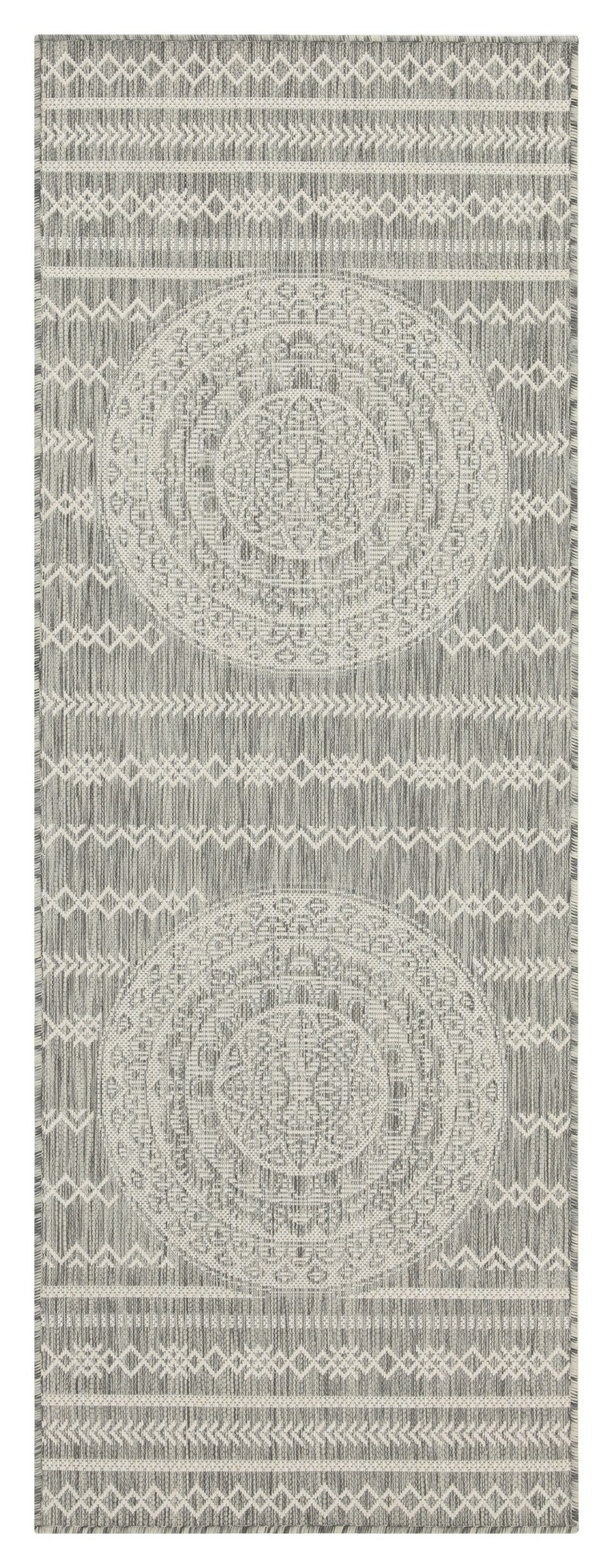 Sunshine GC_HAR2018 Silver 5 ft. 3 in. x 7 ft. 3 in. Indoor/Outdoor Area Rug