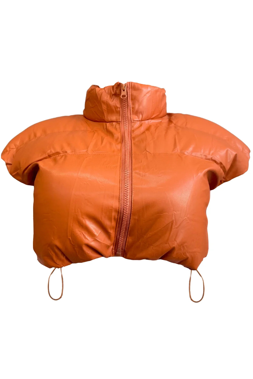 Vegan Leather Puffer Vest