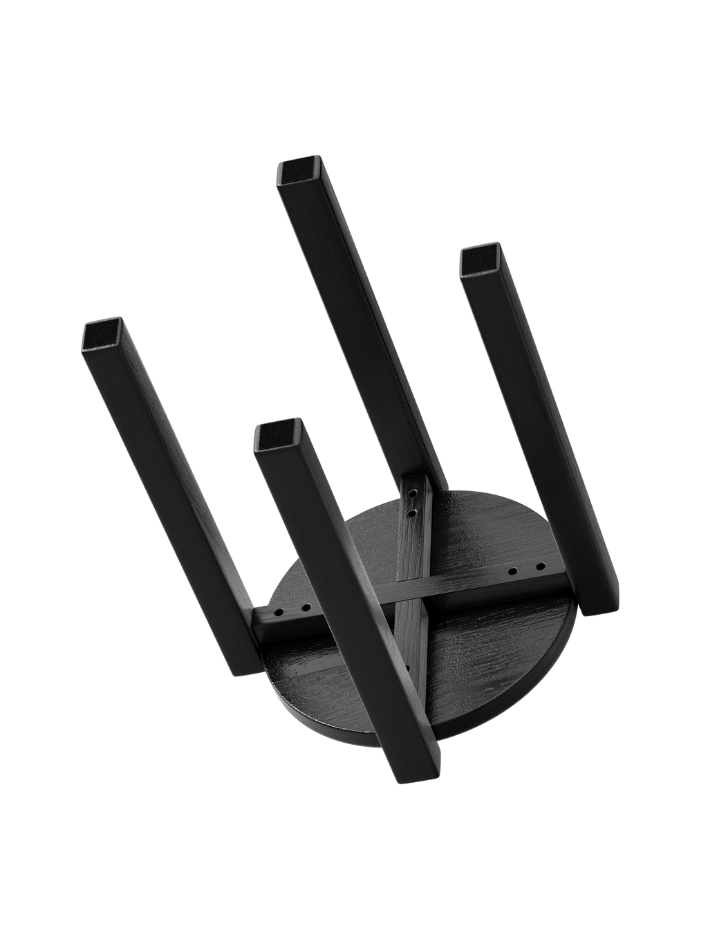 100% solid wood stackable stools set of 4, wooden stools, 18-inch stools, stacking stools, nesting tables, sturdy and durable, no installation required, top stackable round side table