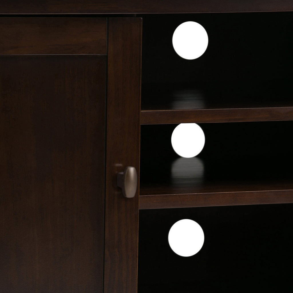 Warm Shaker - TV Media Stand - Tobacco Brown