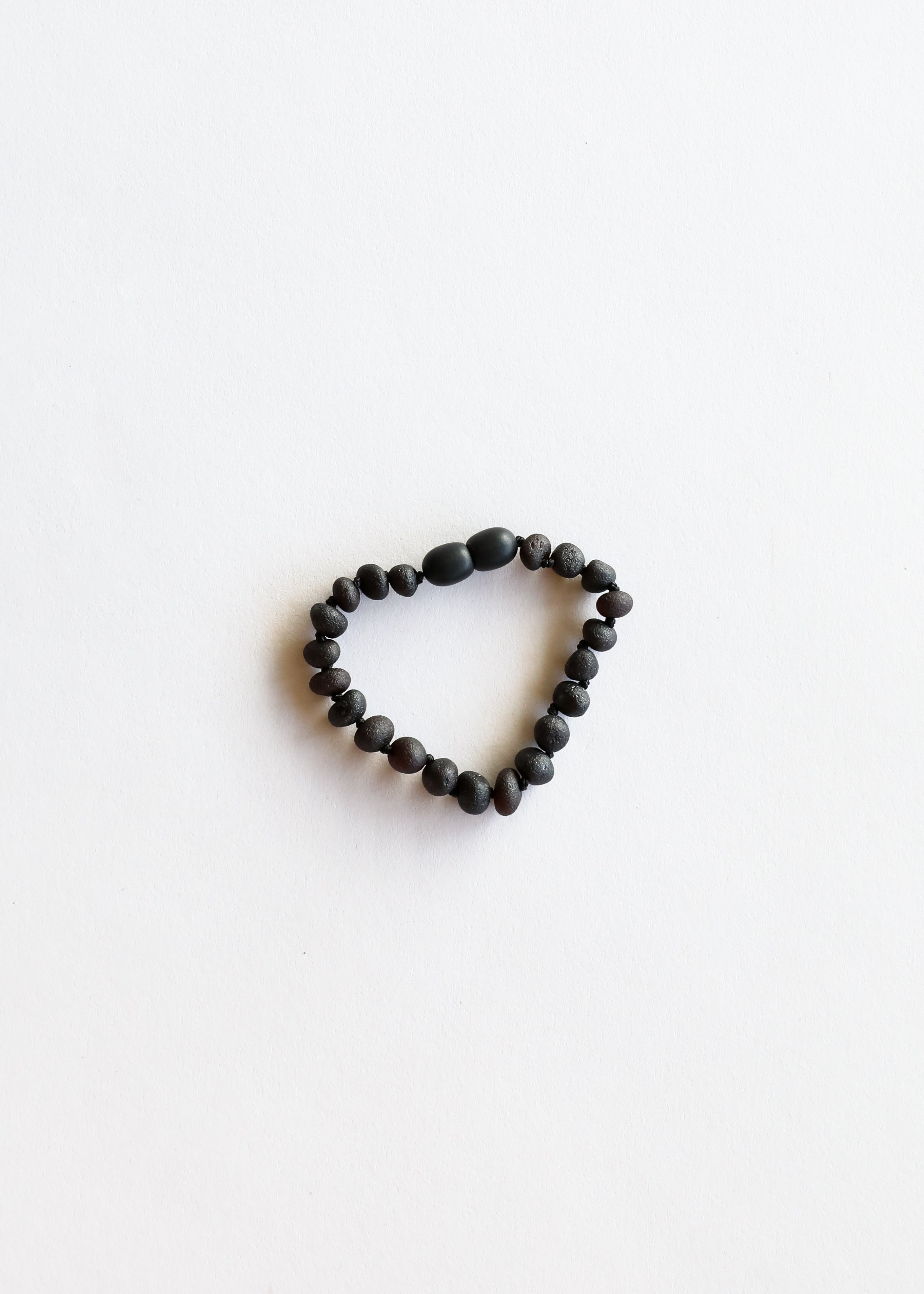 Raw Black Baltic Sea Amber || Anklet or Bracelet