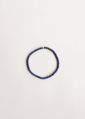 Lapis Lazuli + 14K Gold Filled Beaded Stretch Bracelet