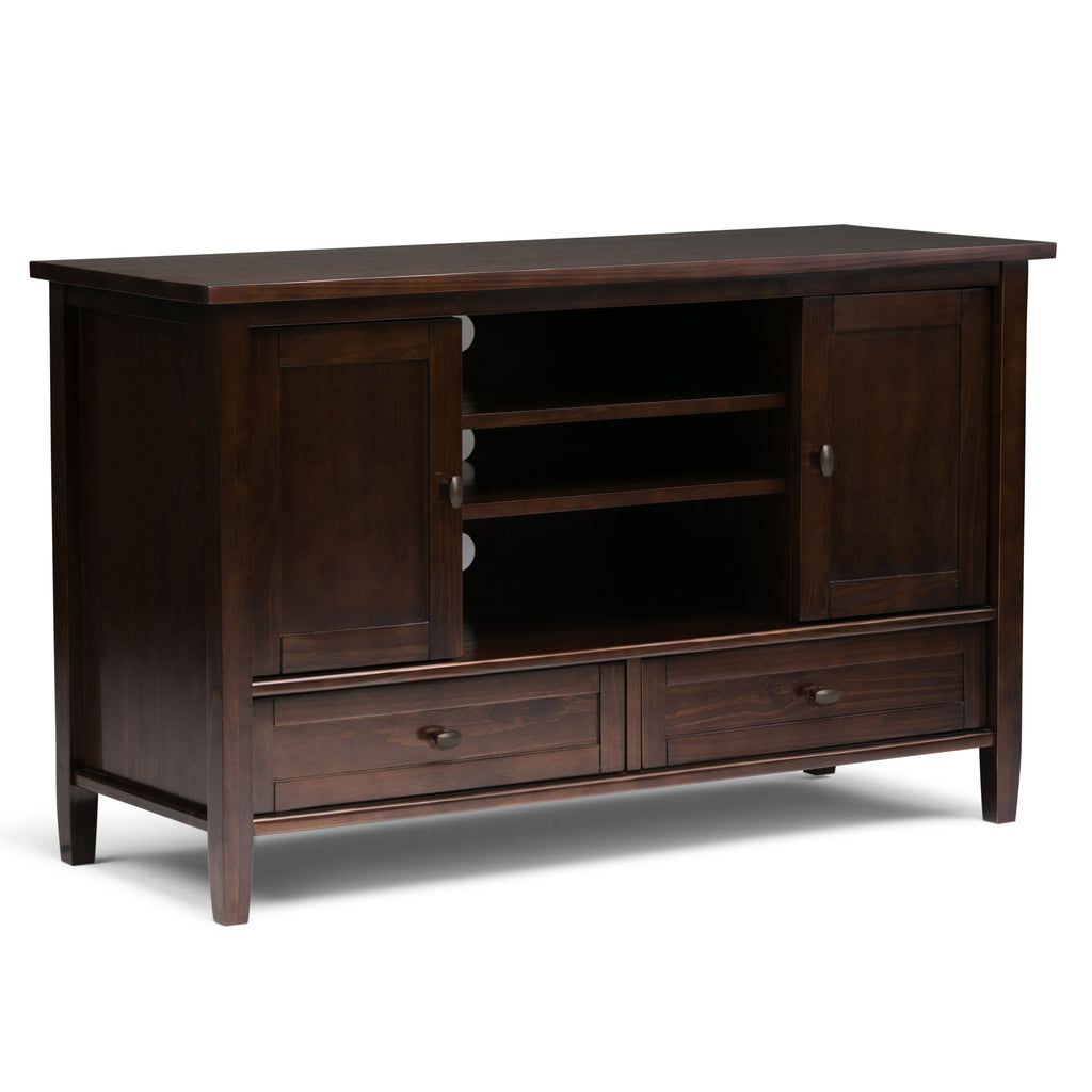 Warm Shaker - TV Media Stand - Tobacco Brown