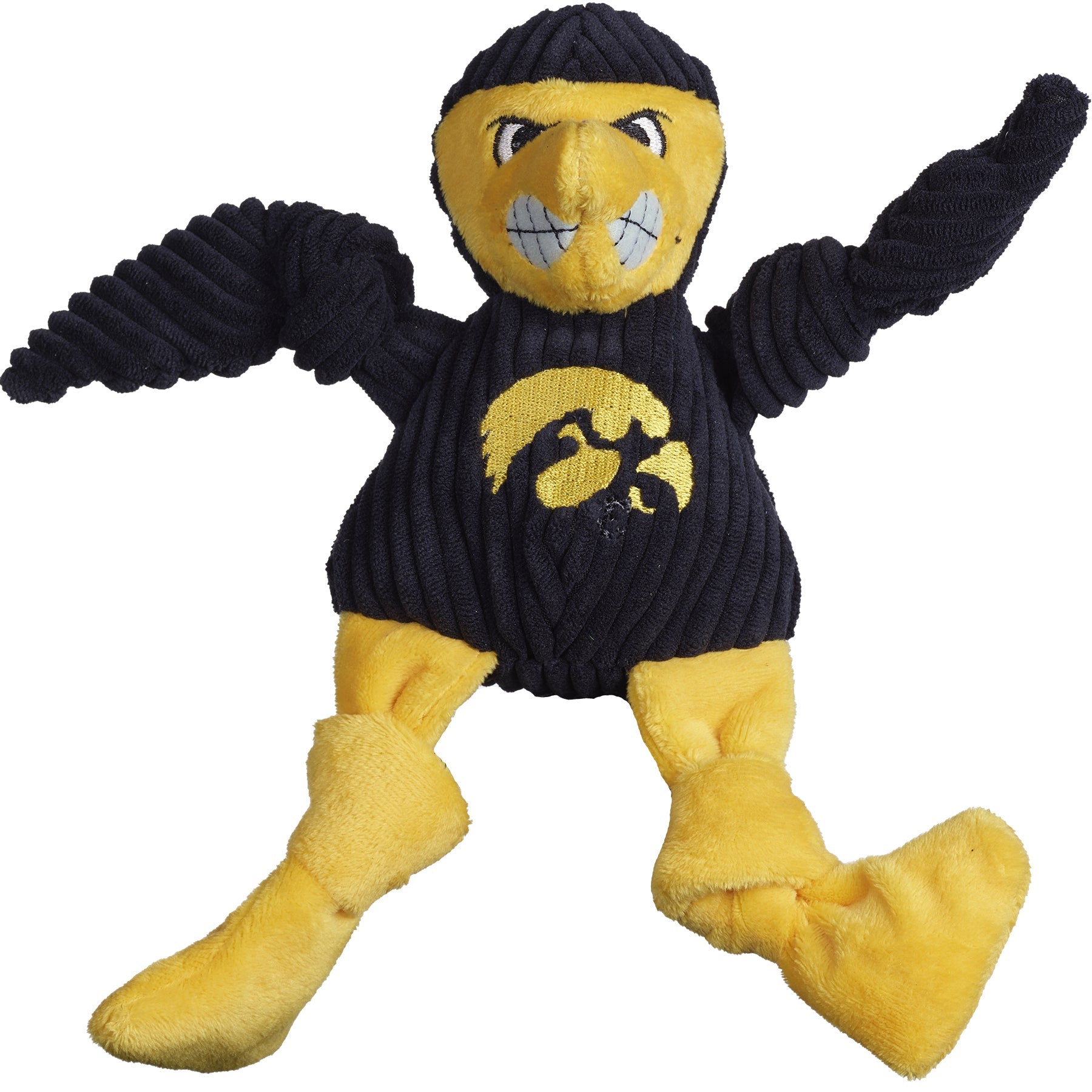 NCAA University of Iowa - Herky the Hawk Knottie® Plush Dog Toy