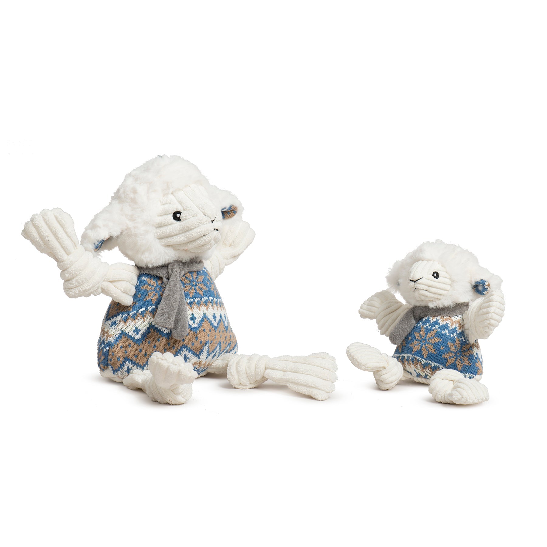 Leo Lamb Plush Dog Toy Knottie®