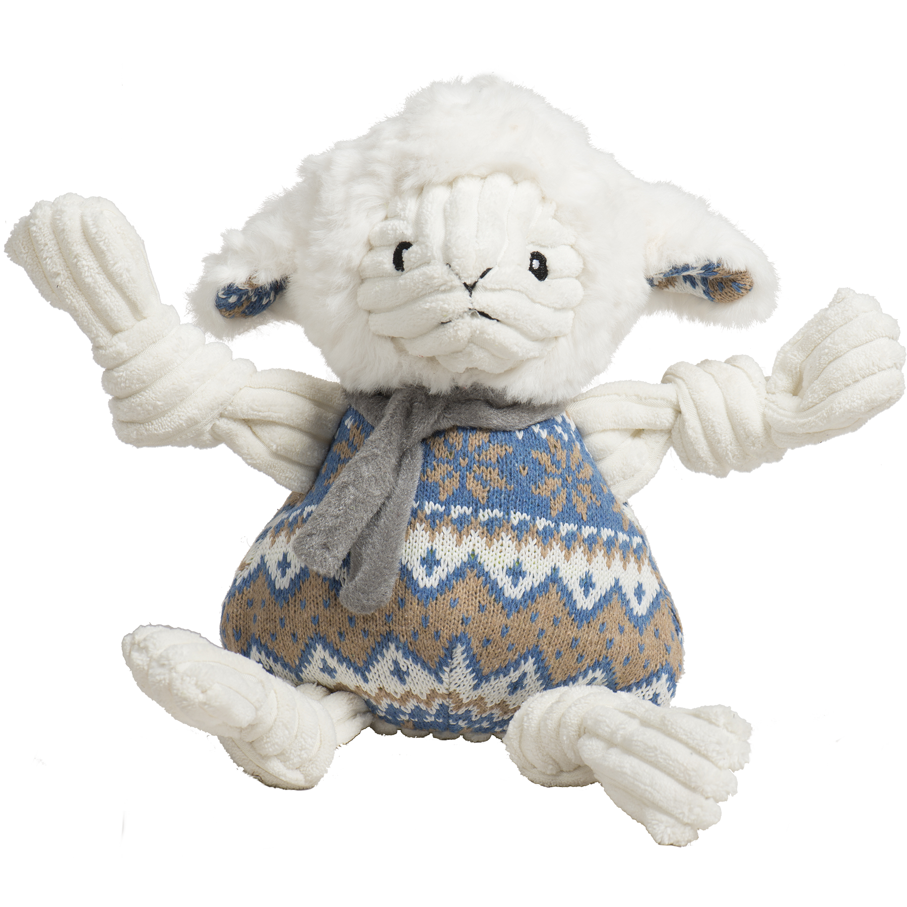 Leo Lamb Plush Dog Toy Knottie®